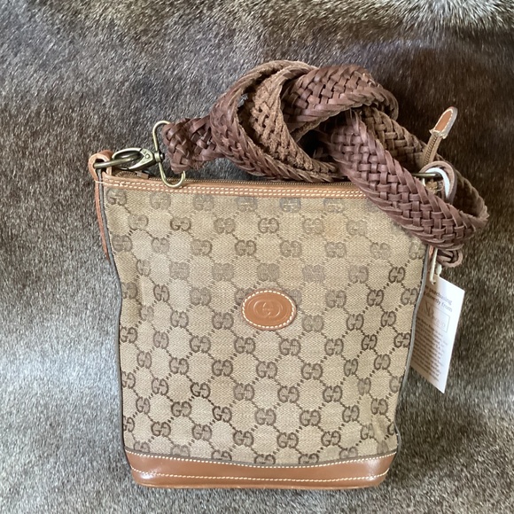 Authentic Gucci Bucket Bag Crossbody Handbag Vintage Boho Bags - Picture 2 of 10